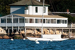 Ida Lewis Lighthouse in Newport Harbor